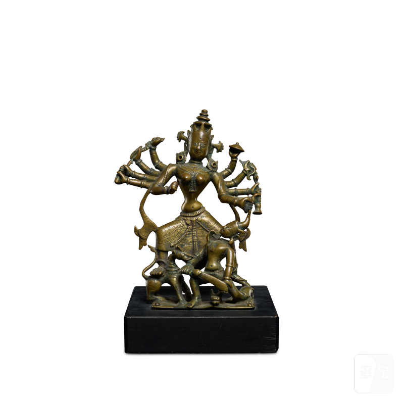A bronze figure of Durga, India, Orissa, 17th / 18th century
